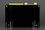 KLIX Radio in Jet Black Bakelite + Bright Yellow Trim